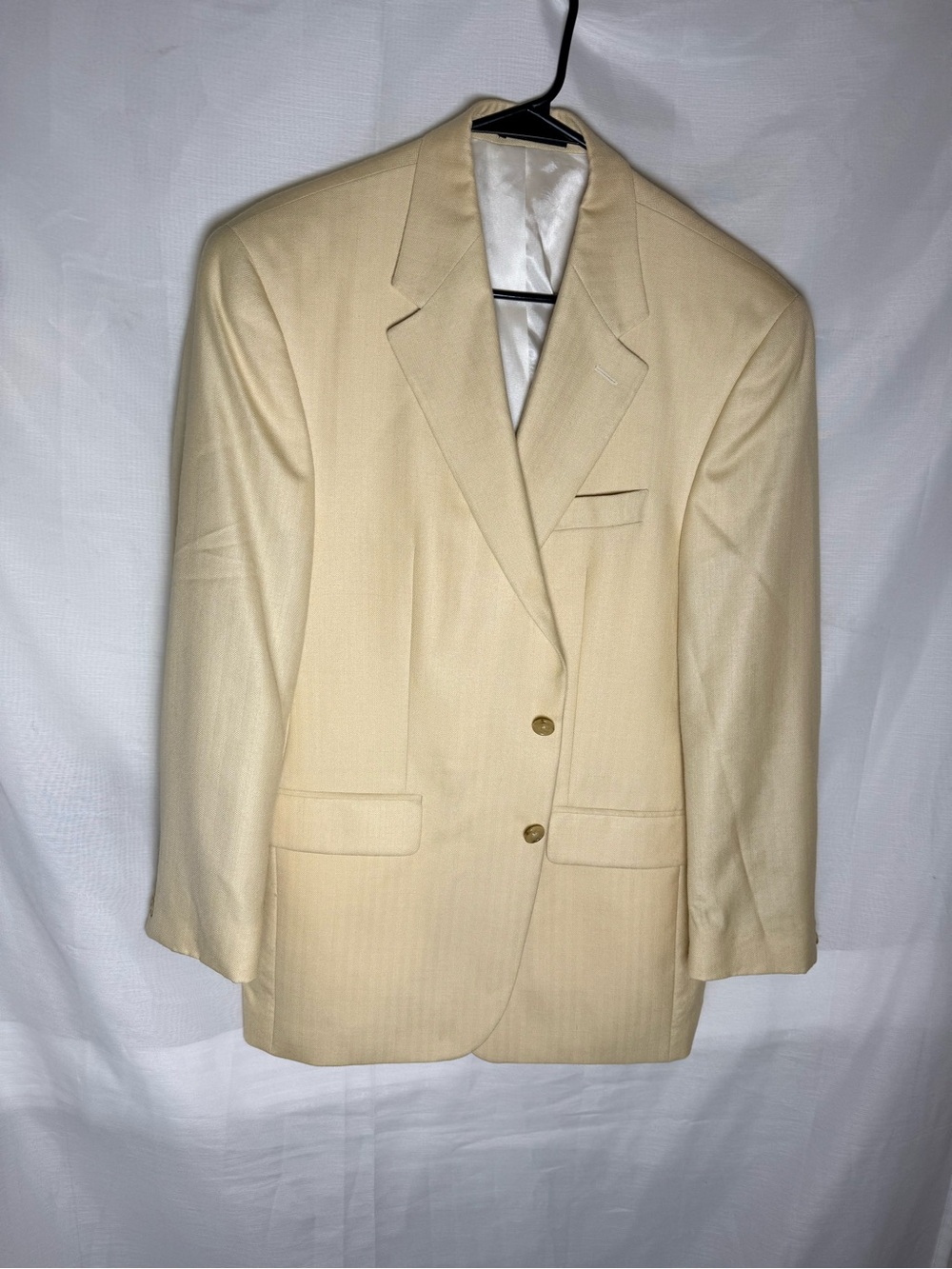 Vintage Lauren Ralph Lauren Cream Two-Button Sport Coat